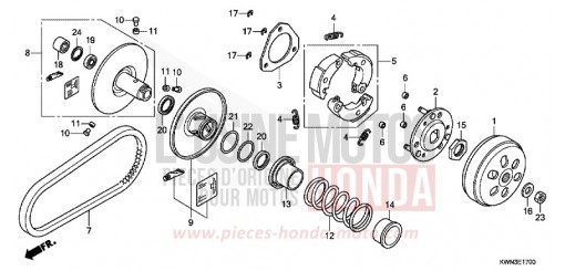 DRIVEN FACE WW125EX2A de 2010